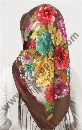 Piramit Püsküllü Eşarp 111-0023-25