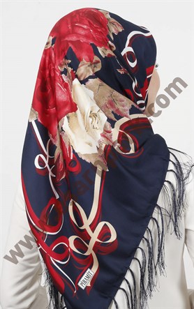 Piramit Püsküllü Eşarp 111-0023-26