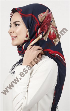 Piramit Püsküllü Eşarp 111-0023-26