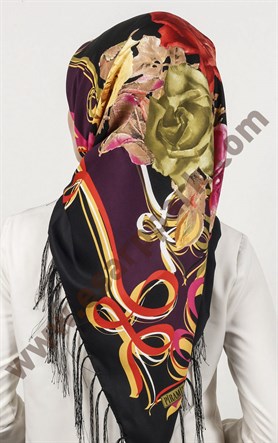 Piramit Püsküllü Eşarp 111-0023-27