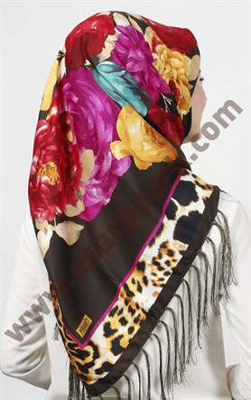 Piramit Püsküllü Eşarp 111-0023-29