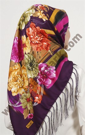 Piramit Püsküllü Eşarp 111-0023-30