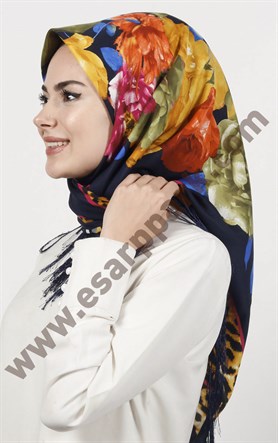 Piramit Püsküllü Eşarp 111-0023-31