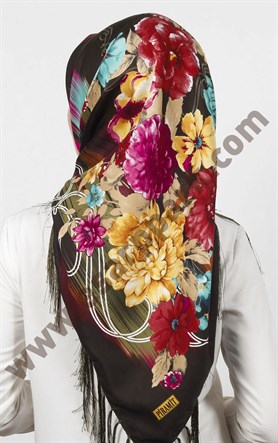 Piramit Püsküllü Eşarp 111-0023-33