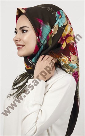 Piramit Püsküllü Eşarp 111-0023-33