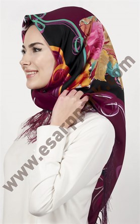 Piramit Püsküllü Eşarp 111-0023-36