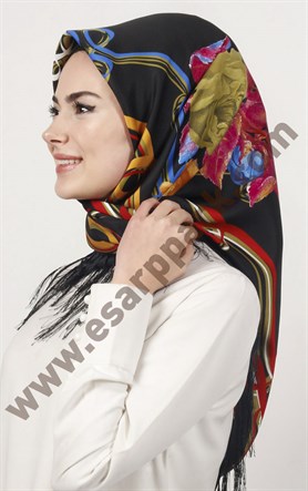 Piramit Püsküllü Eşarp 111-0023-37