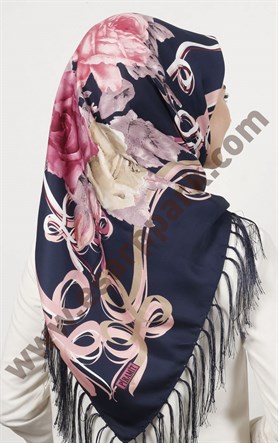 Piramit Püsküllü Eşarp 111-0023-38