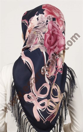 Piramit Püsküllü Eşarp 111-0023-38