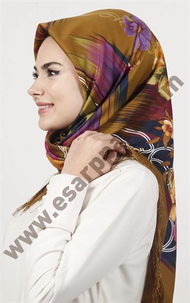 Piramit Püsküllü Eşarp 111-0023-39