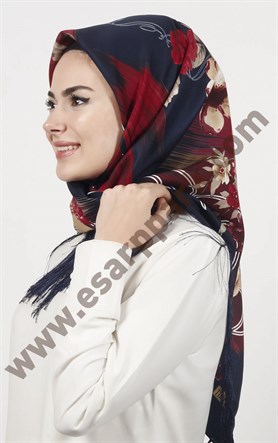 Piramit Püsküllü Eşarp 111-0023-43