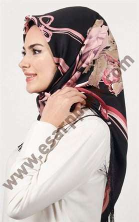 Piramit Püsküllü Eşarp 111-0023-45