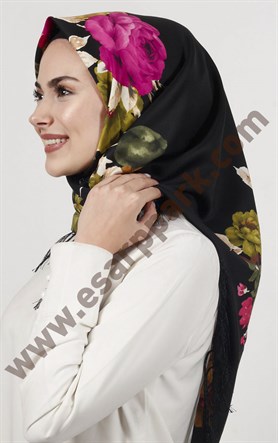 Piramit Püsküllü Eşarp 111-0023-47