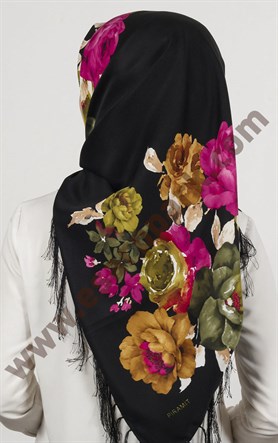 Piramit Püsküllü Eşarp 111-0023-47