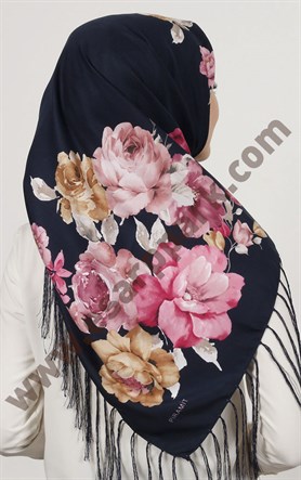 Piramit Püsküllü Eşarp 111-0023-48