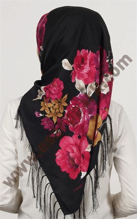 Piramit Püsküllü Eşarp 111-0023-51