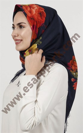 Piramit Püsküllü Eşarp 111-0023-52