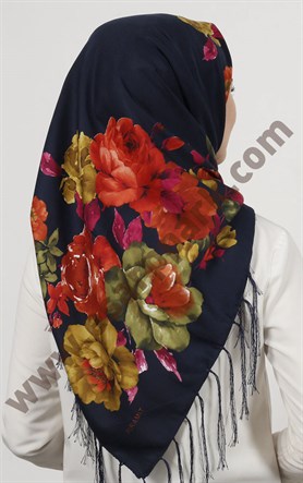 Piramit Püsküllü Eşarp 111-0023-52