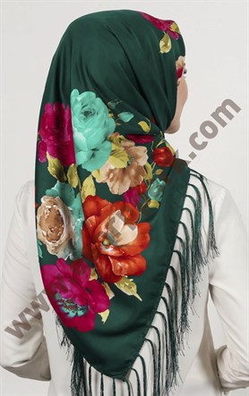 Piramit Püsküllü Eşarp 111-0023-53