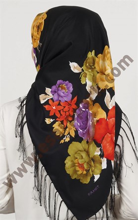 Piramit Püsküllü Eşarp 111-0023-55