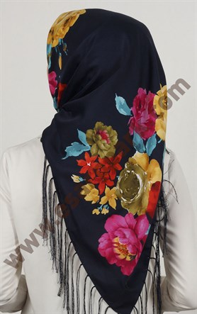 Piramit Püsküllü Eşarp 111-0023-56