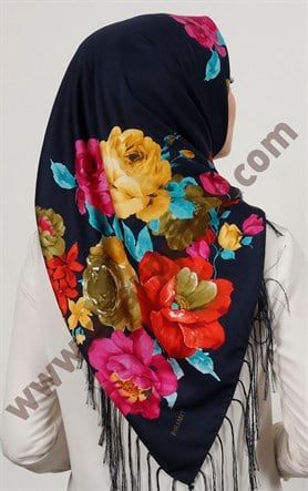 Piramit Püsküllü Eşarp 111-0023-56