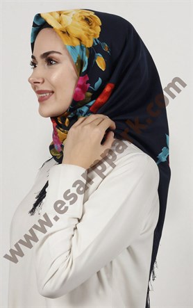 Piramit Püsküllü Eşarp 111-0023-56