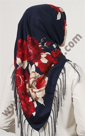 Piramit Püsküllü Eşarp 111-0023-57