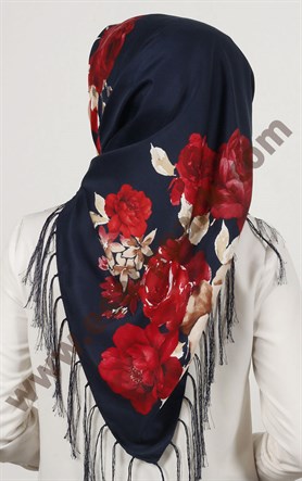 Piramit Püsküllü Eşarp 111-0023-57