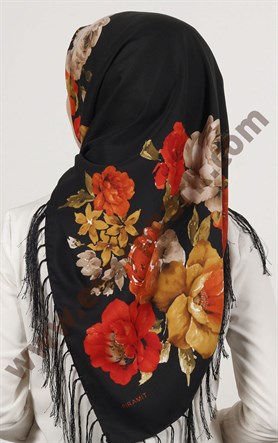 Piramit Püsküllü Eşarp 111-0023-59