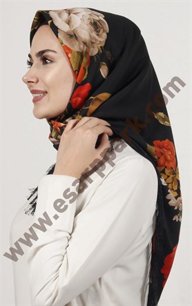 Piramit Püsküllü Eşarp 111-0023-59