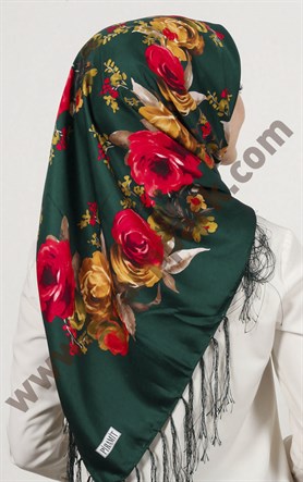 Piramit Püsküllü Eşarp 111-0023-61