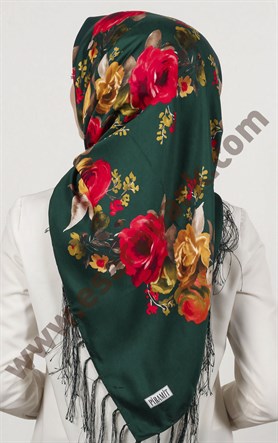 Piramit Püsküllü Eşarp 111-0023-61