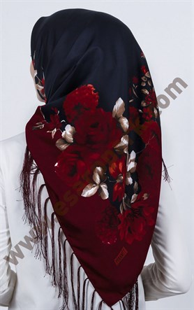 Piramit Püsküllü Eşarp 111-0023-62