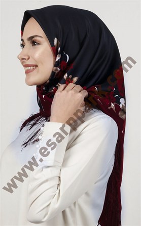 Piramit Püsküllü Eşarp 111-0023-62