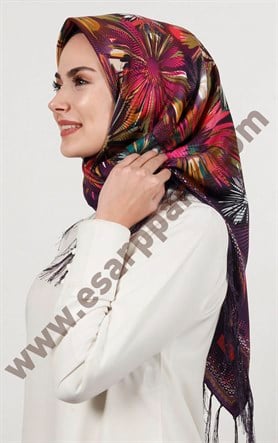 Piramit Püsküllü Eşarp 111-0023-63