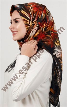 Piramit Püsküllü Eşarp 111-0023-64