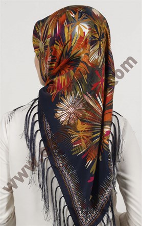 Piramit Püsküllü Eşarp 111-0023-67