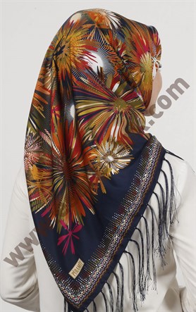 Piramit Püsküllü Eşarp 111-0023-67