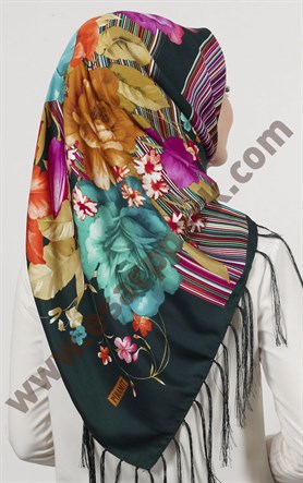 Piramit Püsküllü Eşarp 111-0023-68