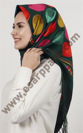 Piramit Püsküllü Eşarp 111-0023-70