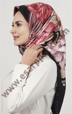 Piramit Püsküllü Eşarp 111-0023-71