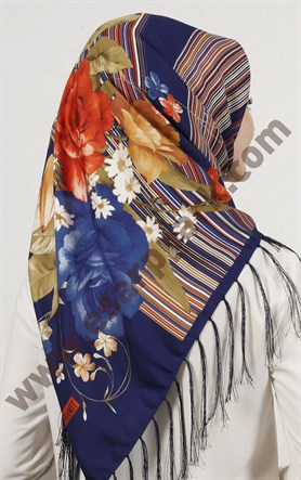 Piramit Püsküllü Eşarp 111-0023-73