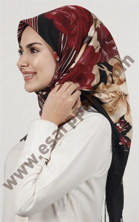 Piramit Püsküllü Eşarp 111-0023-76