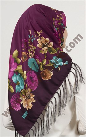 Piramit Püsküllü Eşarp 111-0023-82