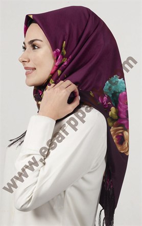 Piramit Püsküllü Eşarp 111-0023-82