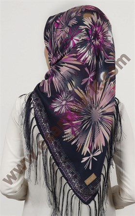 Piramit Püsküllü Eşarp 111-0023-83