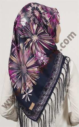 Piramit Püsküllü Eşarp 111-0023-83