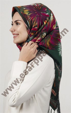 Piramit Püsküllü Eşarp 111-0023-85