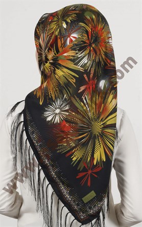 Piramit Püsküllü Eşarp 111-0023-86